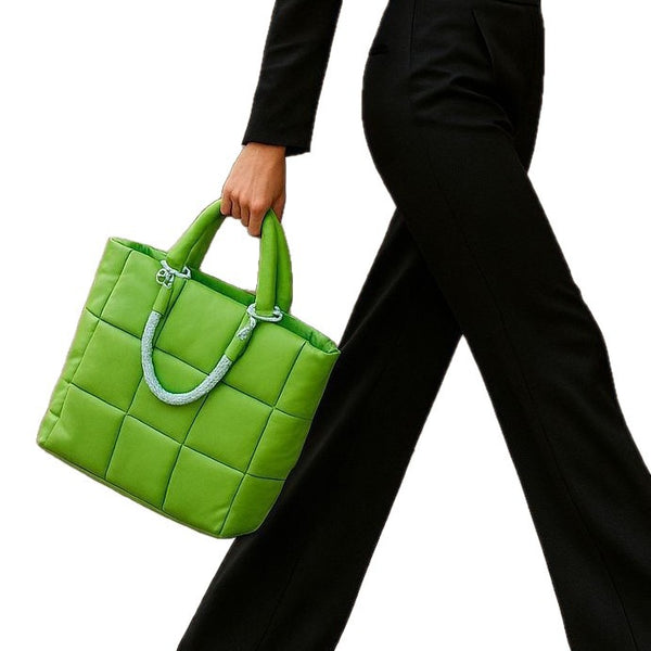 Nova Quilted Metallic Tote Chic Bag for Commuting additional product view