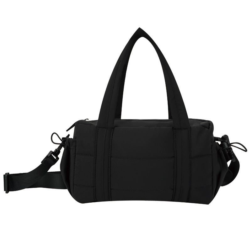 Aura Quilted Puffer Mini Duffle Crossbody for Daily Commute detail product view