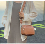 Luna Pebbled Leather Camera Crossbody Bag for Modern Commute detail product view