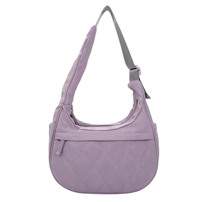 Aria Quilted Hobo Bag Versatile Commuter Shoulder Bag product view 12