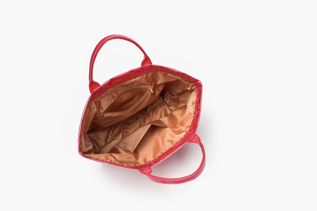 Modern Glossy Kraft Effect Tote Chic Commuter Carryall product view 27