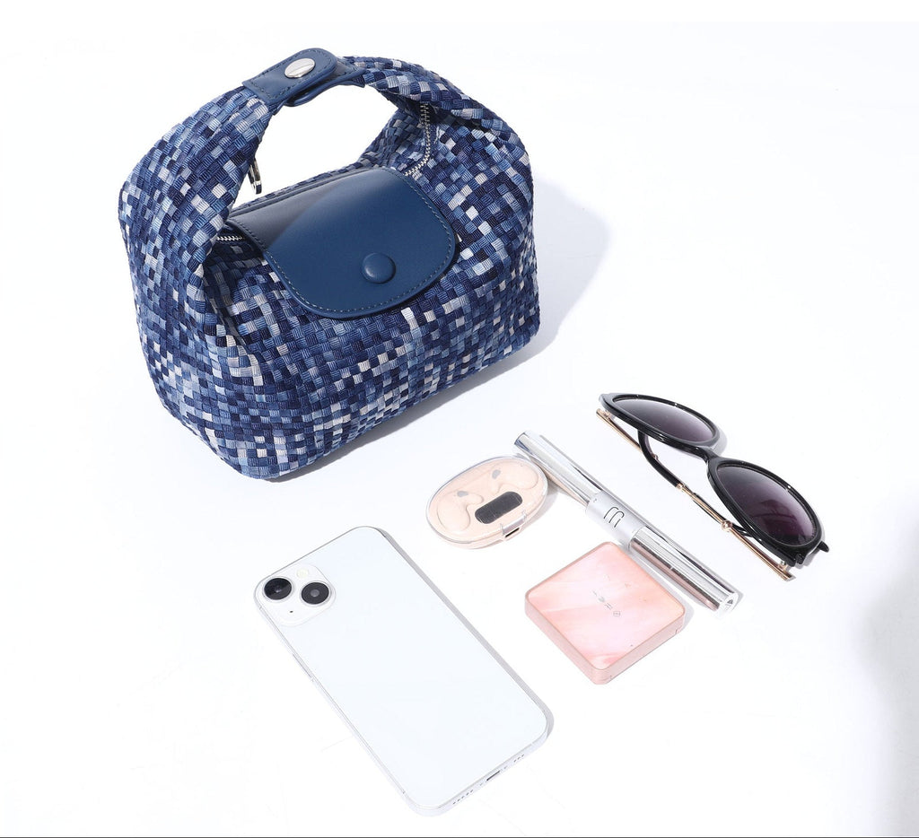 Aura Woven Hobo Bag Chic Commuter Handbag product view 7