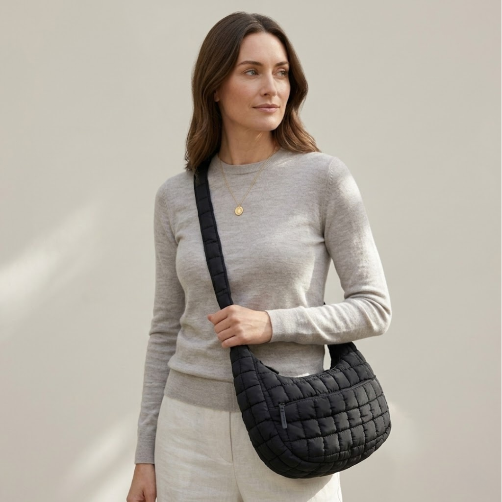 Cloud Quilted Hobo Bag Elevated Everyday Crossbody main product image