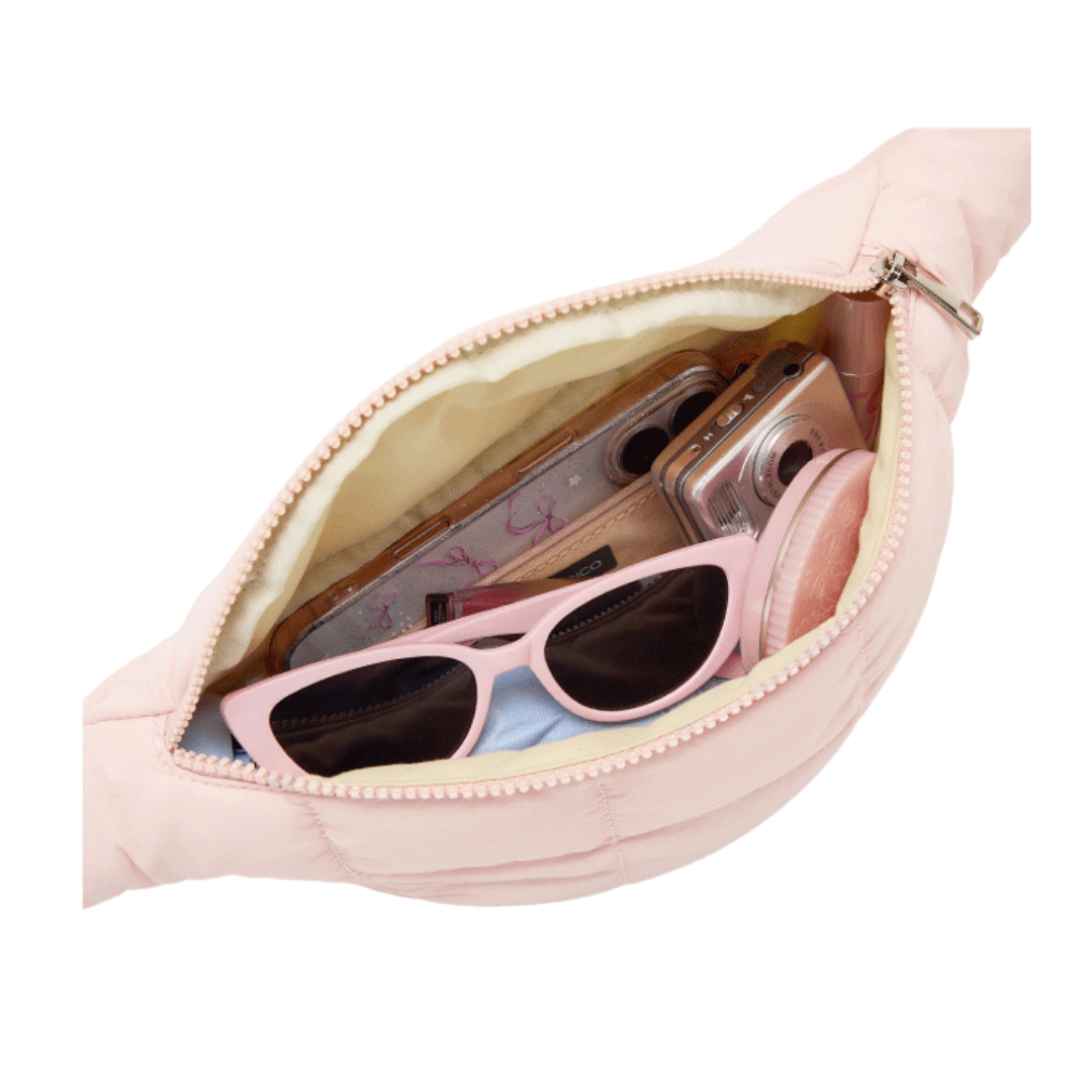 Aria Quilted Scrunchie Belt Bag - Elevated Urban Crossbody