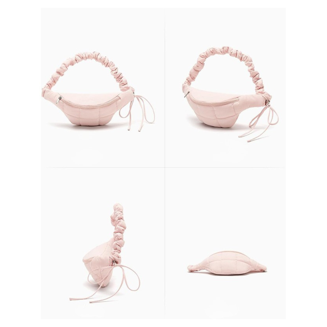 Aria Quilted Scrunchie Belt Bag - Elevated Urban Crossbody