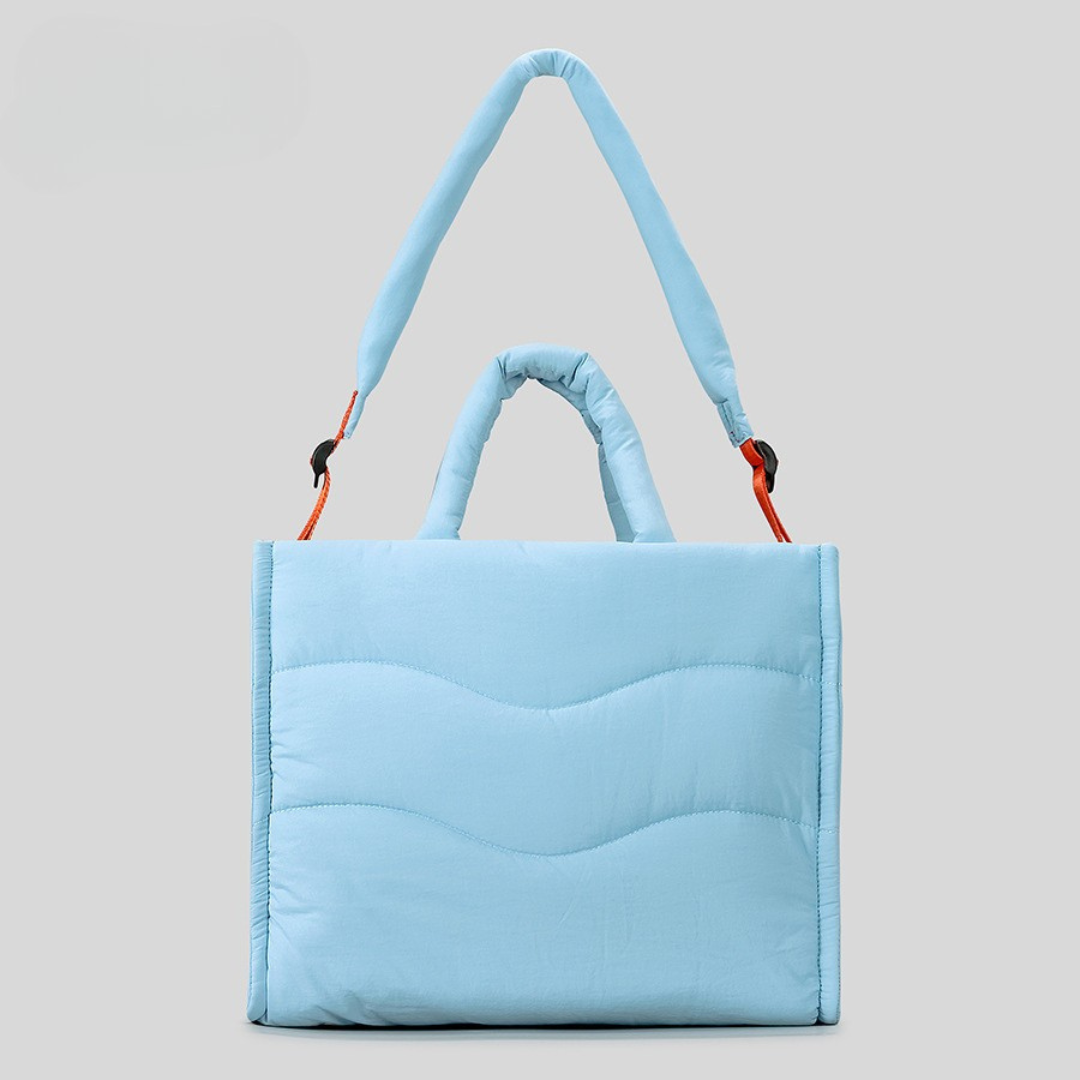 Aura Padded Quilted Tote - Work & Travel Bag