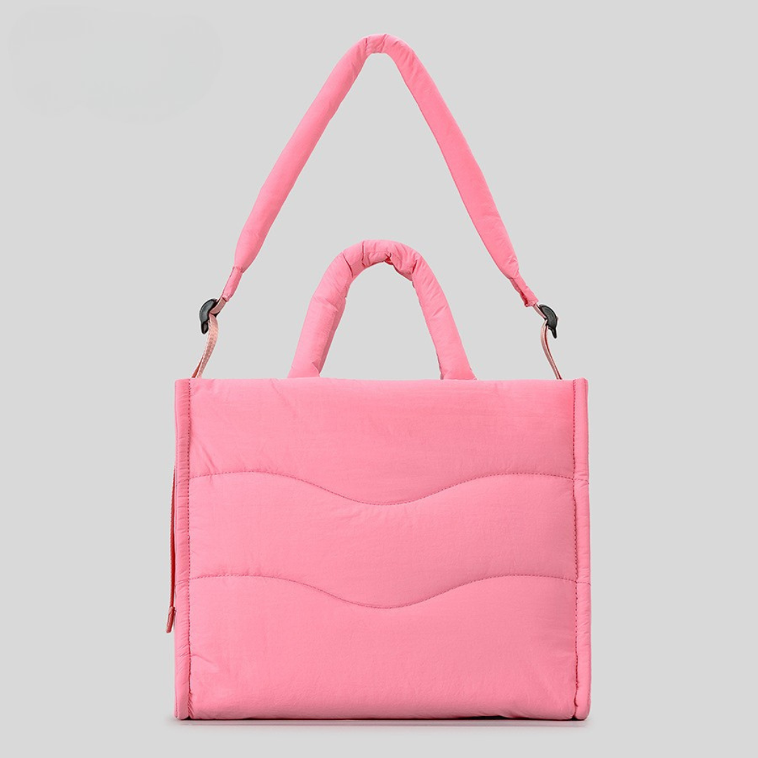 Aura Padded Quilted Tote - Work & Travel Bag