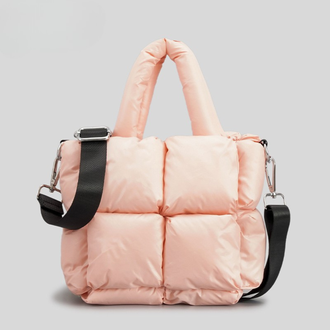 Luna Padded Puffer Tote - Versatile Urban Crossbody Bag