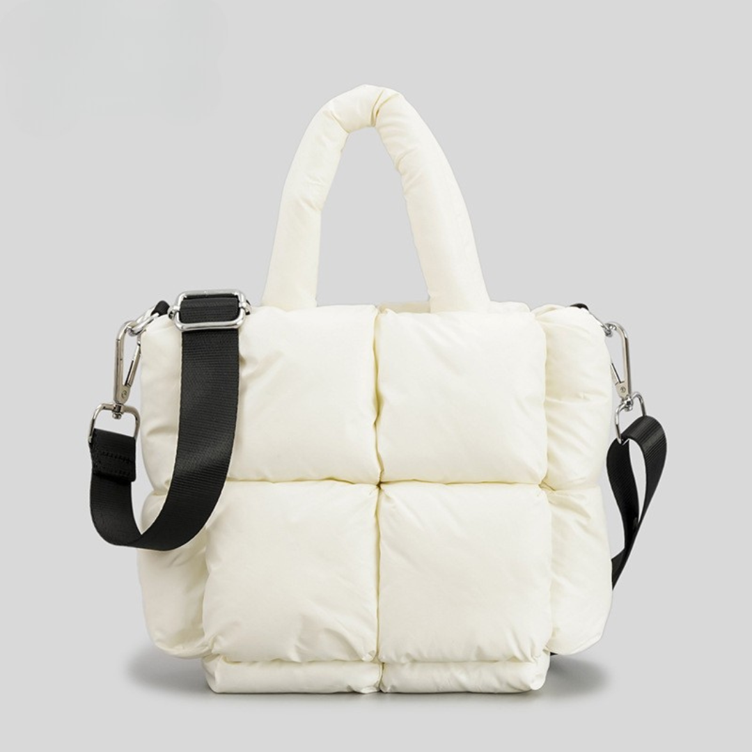 Luna Padded Puffer Tote - Versatile Urban Crossbody Bag