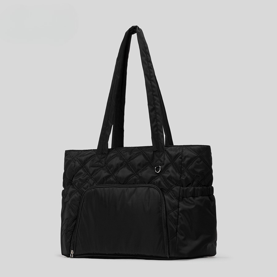 Aria Quilted Commuter Tote - Chic Travel Bag for Women