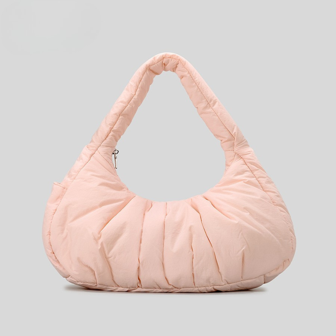 Aria Padded Hobo Bag - Elevated Peach Shoulder Bag for Daily Use