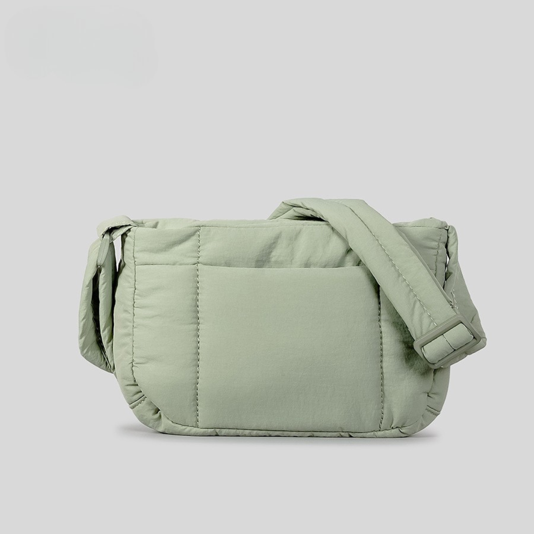 Elara Quilted Puffer Crossbody - Minimalist Chic Commuter Bag