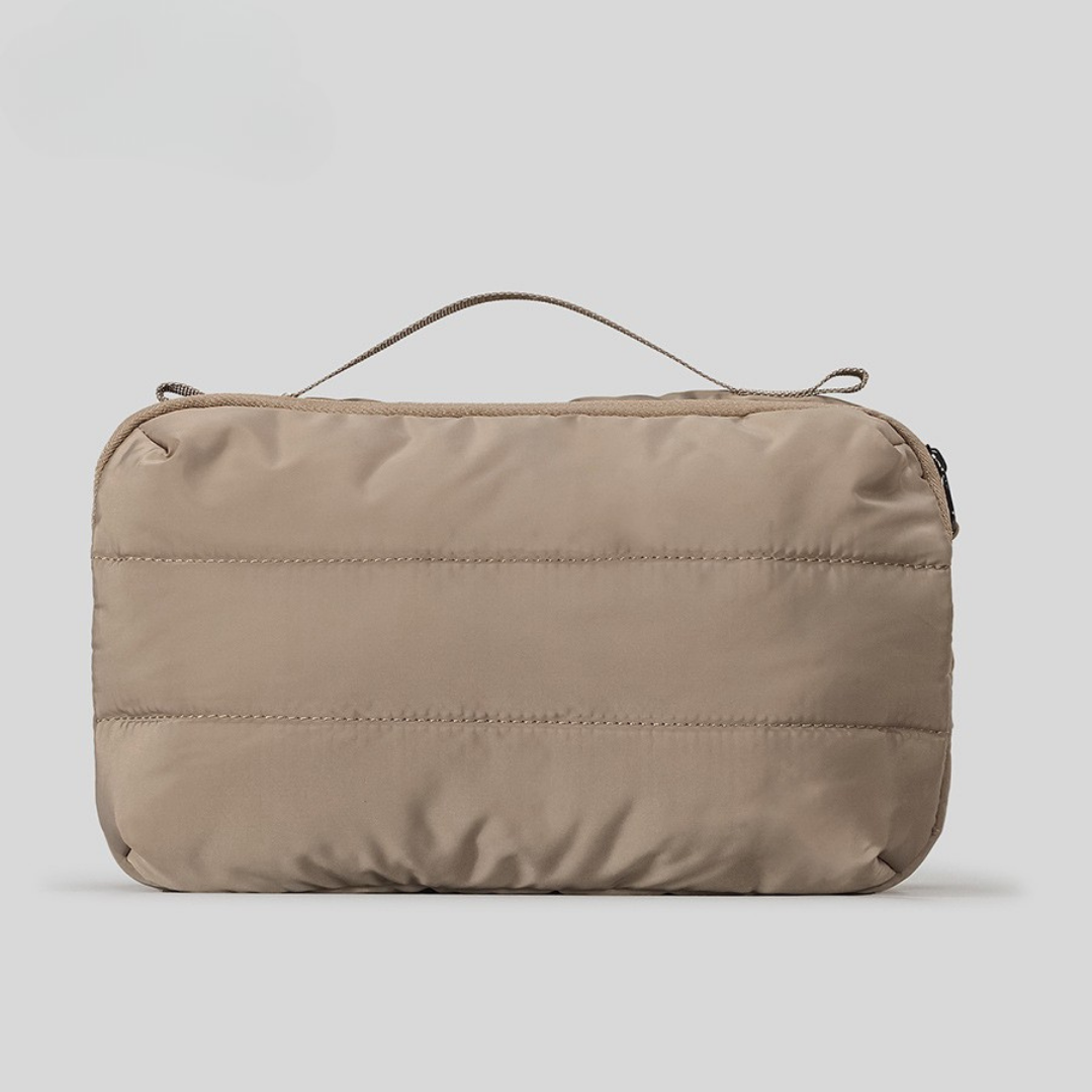 Aria Quilted Pouch: Sophisticated Travel Organizer for Women