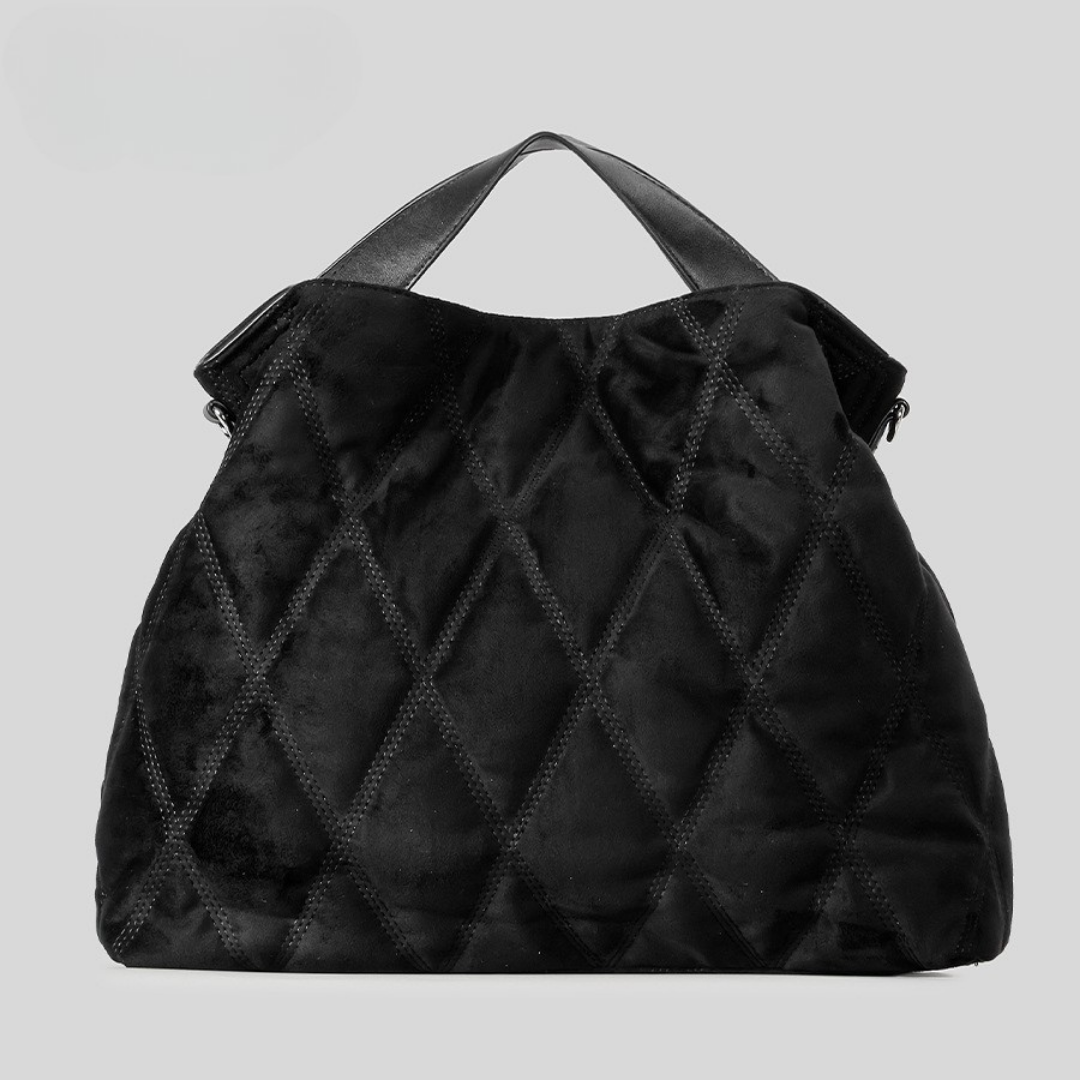 Aura Quilted Hobo Tote | Elevated Caramel Commuter Bag