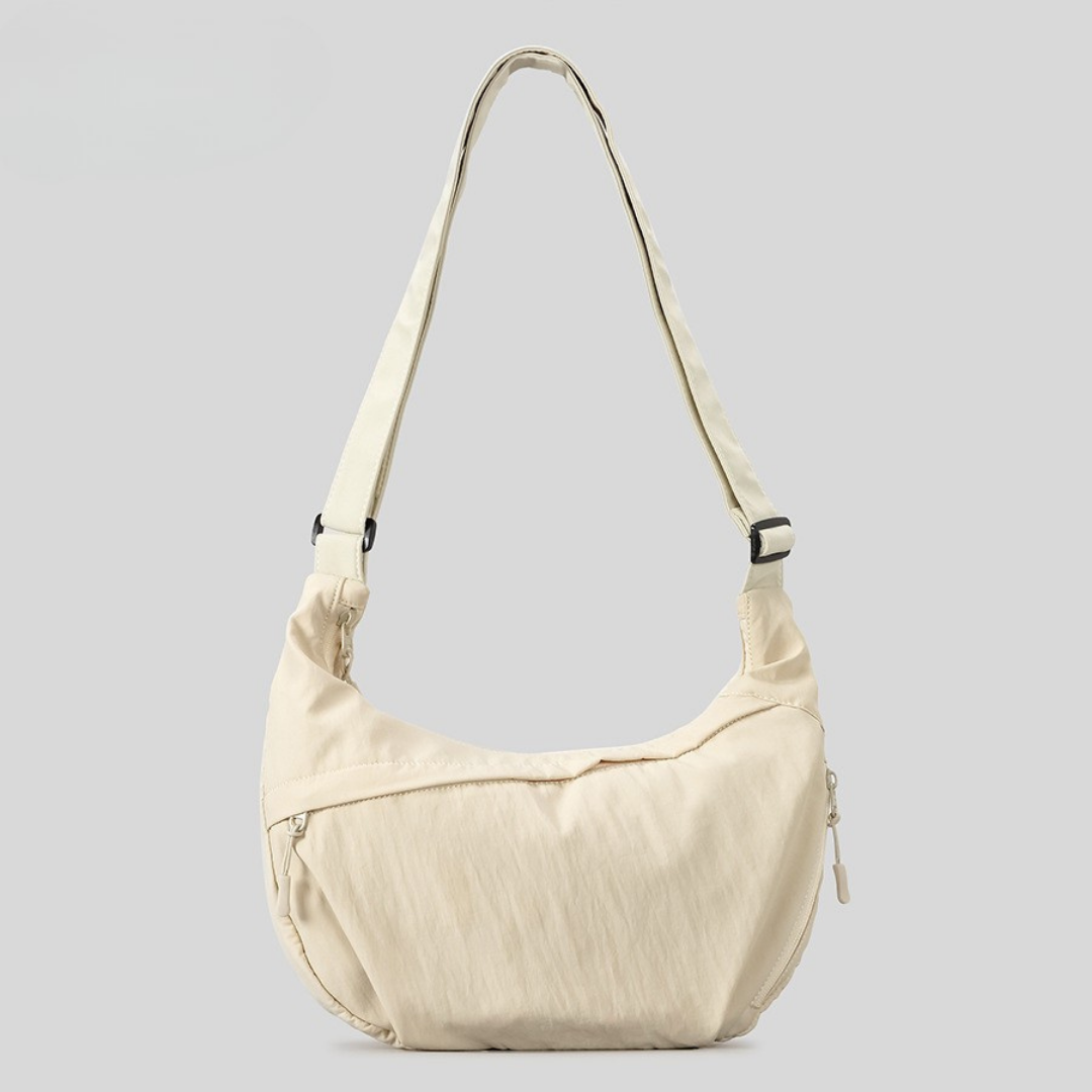 LUNA Crescent Nylon Sling Bag: Elevated Commuter Crossbody