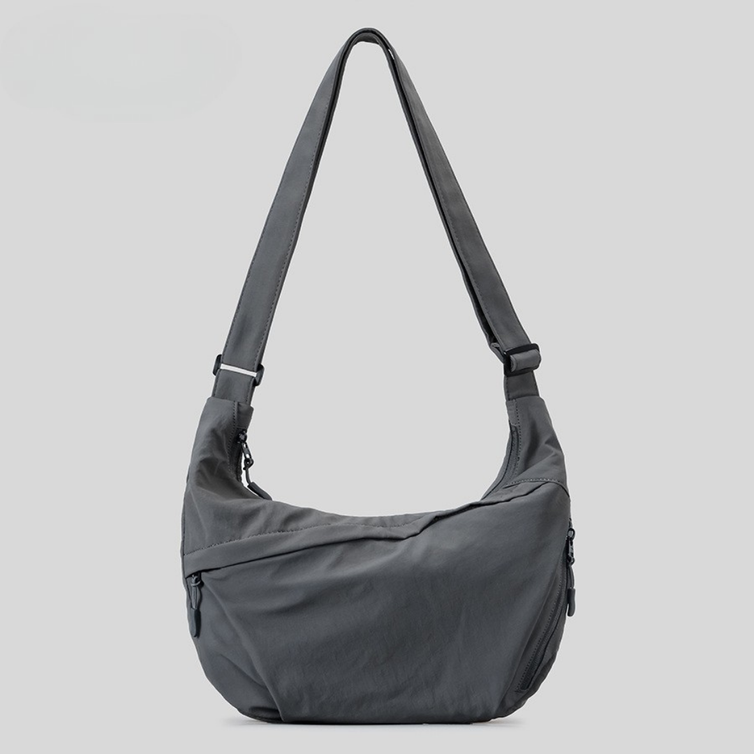 LUNA Crescent Nylon Sling Bag: Elevated Commuter Crossbody