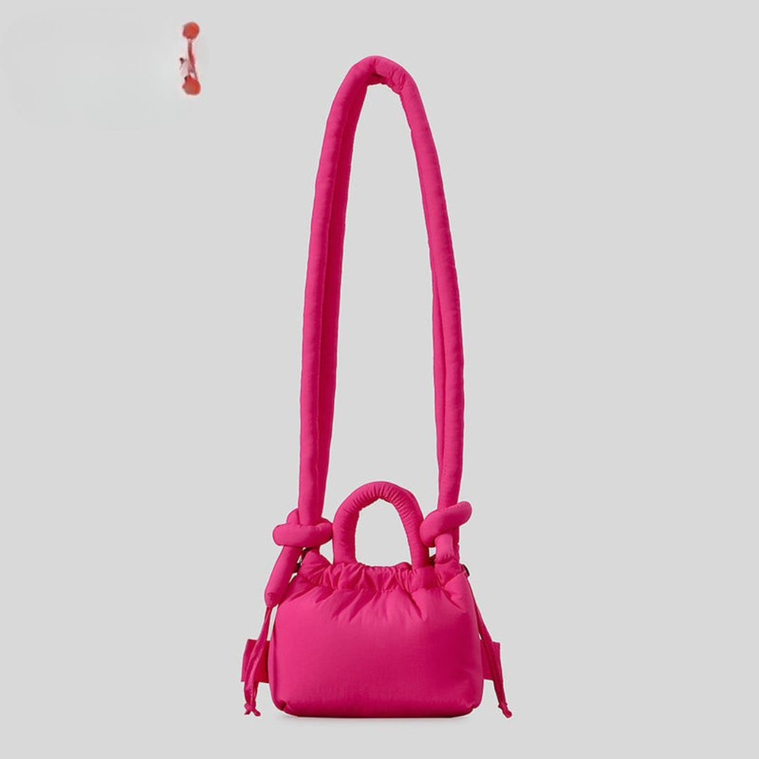 Azure Padded Knot Crossbody Bag Bold Mini Satchel for Women product view 7