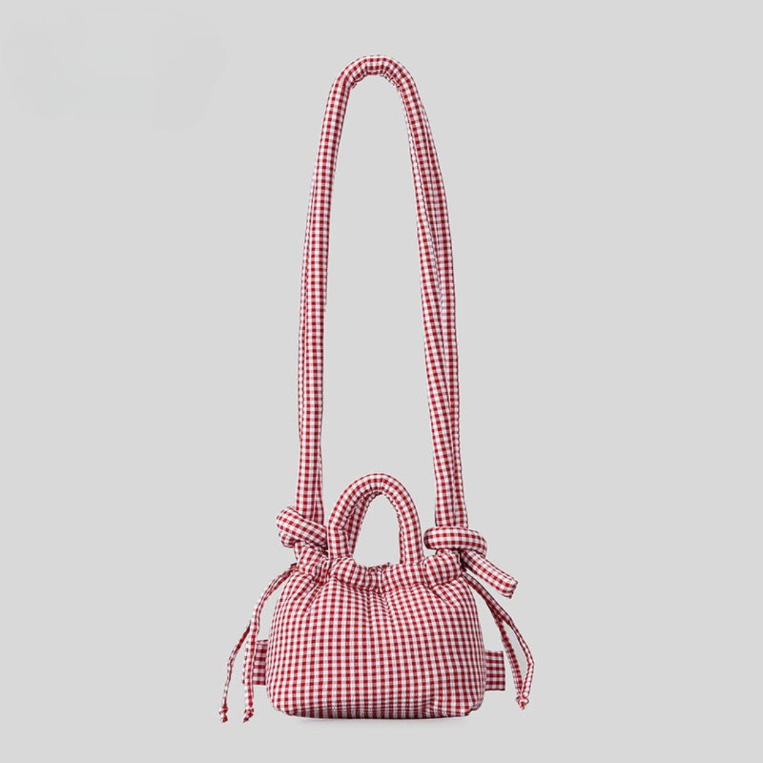 Azure Padded Knot Crossbody Bag Bold Mini Satchel for Women product view 10