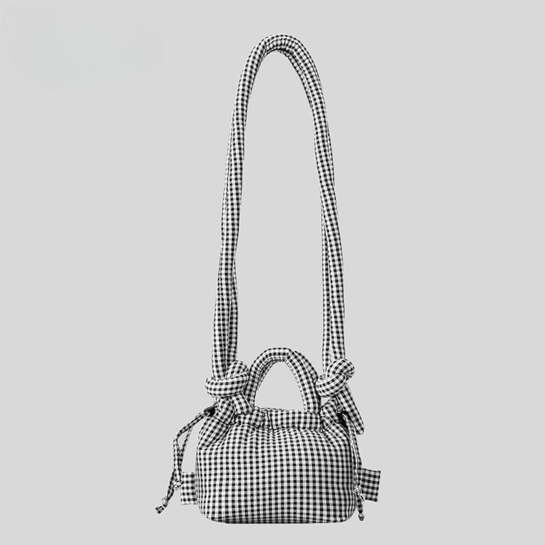 Azure Padded Knot Crossbody Bag Bold Mini Satchel for Women product view 11
