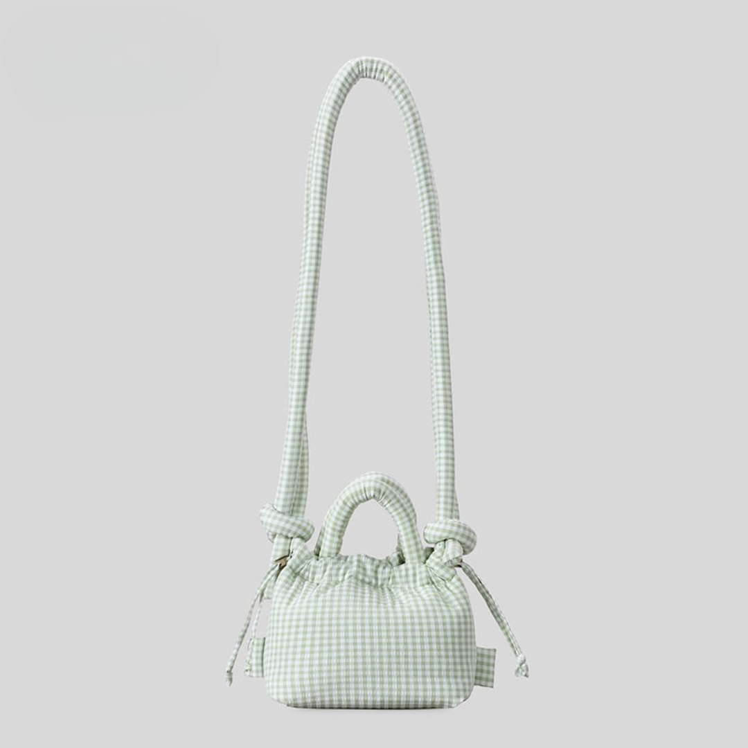 Azure Padded Knot Crossbody Bag Bold Mini Satchel for Women product view 9