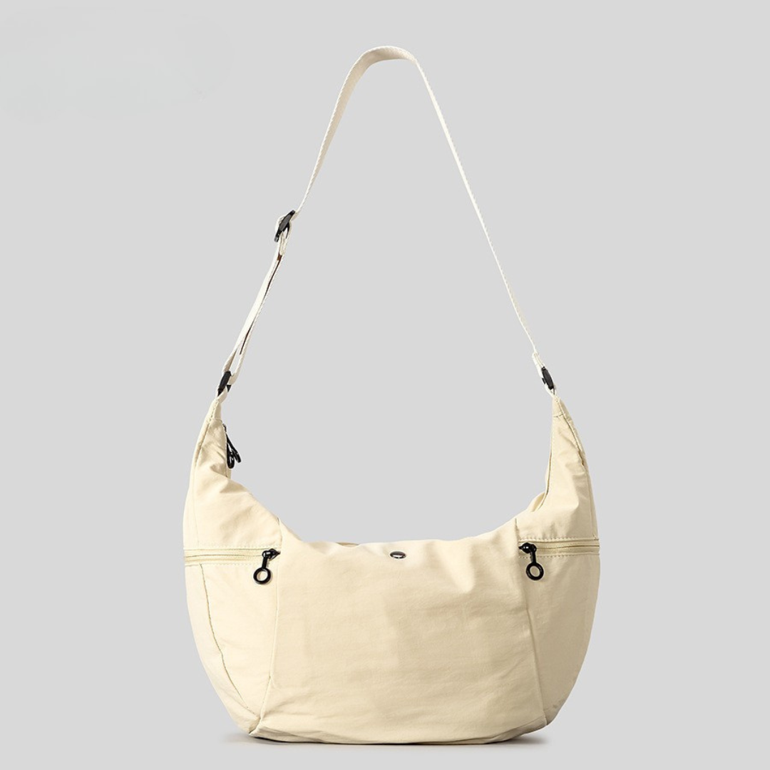 Luna Crescent Hobo Bag Elevated Nylon Commuter Crossbody detail product view
