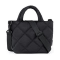 Noir Quilted Mini Tote Accessible Luxury Crossbody Bag detail product view