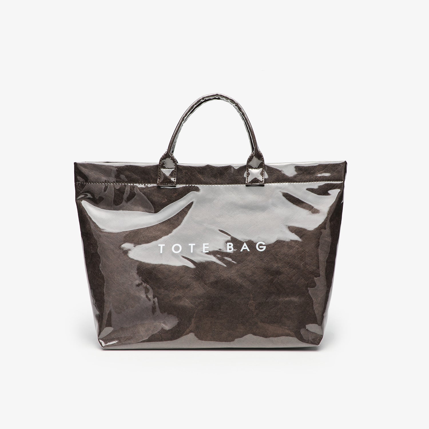 Modern Glossy Kraft Effect Tote Chic Commuter Carryall product view 13