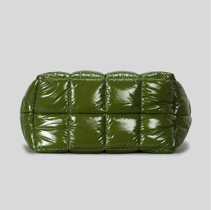 Luxe Quilted Puffer Mini Tote Versatile Urban Crossbody product view 10