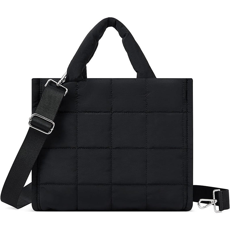 Lumière Padded Quilted Tote Everyday Versatile lifestyle product view