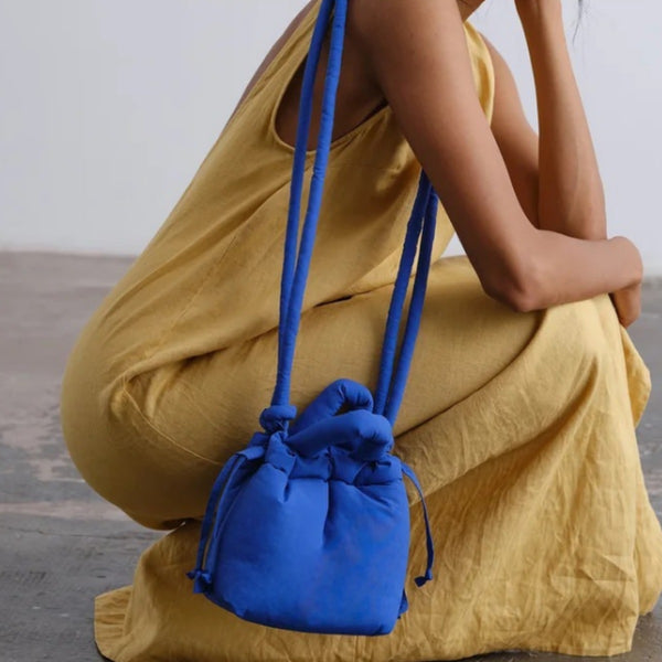 Azure Padded Knot Crossbody Bag Bold Mini Satchel for Women additional product view