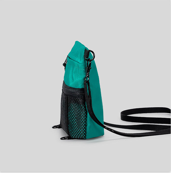 Aura Utility Sacoche Teal Minimalist Commuter Crossbody Bag product view 10