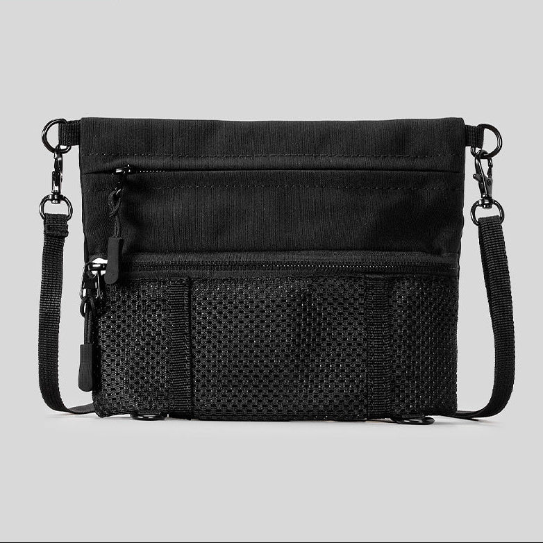 Aura Utility Sacoche Teal Minimalist Commuter Crossbody Bag lifestyle product view