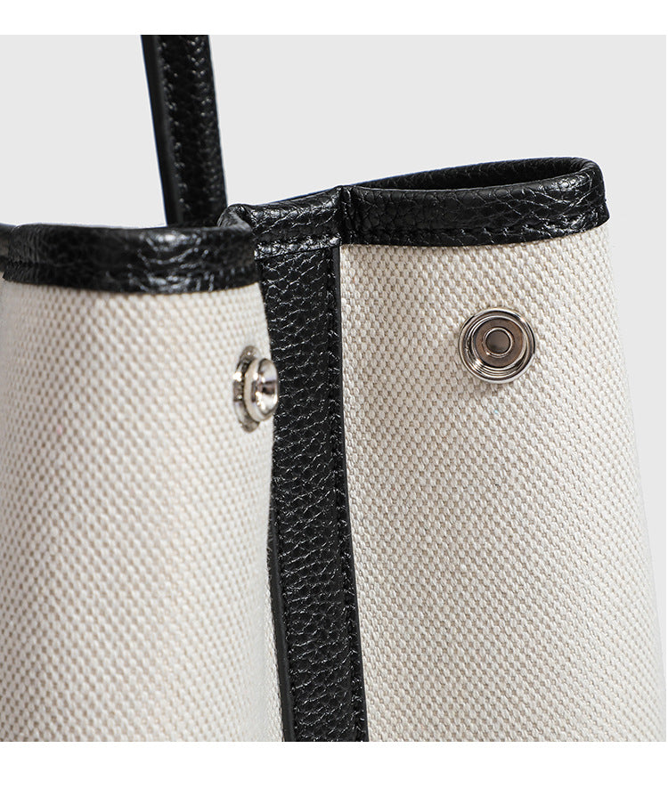 Signature Canvas & Leather Tote Minimalist Commuter Bag product view 20