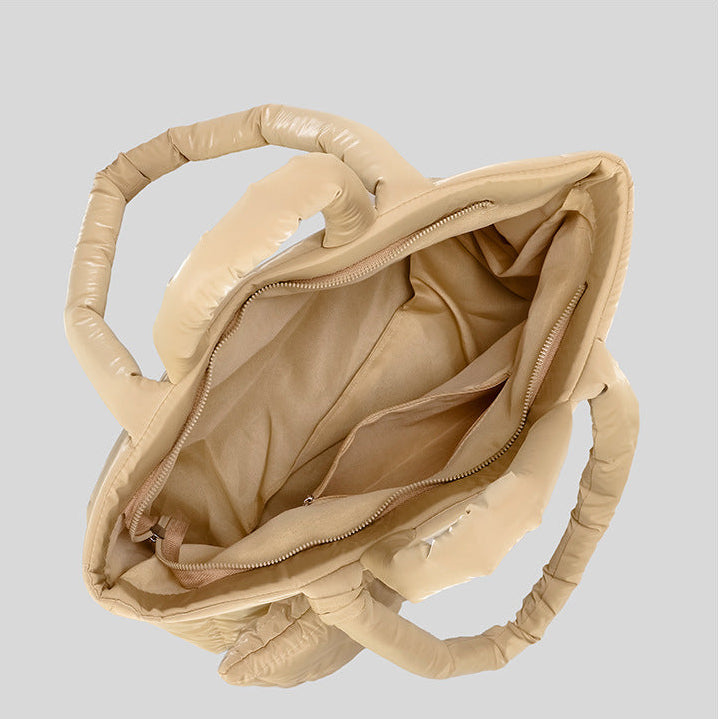 Luxe Padded Quilted Tote High Shine Work & Travel Bag product view 9