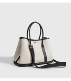 Signature Canvas & Leather Tote Minimalist Commuter Bag product view 14