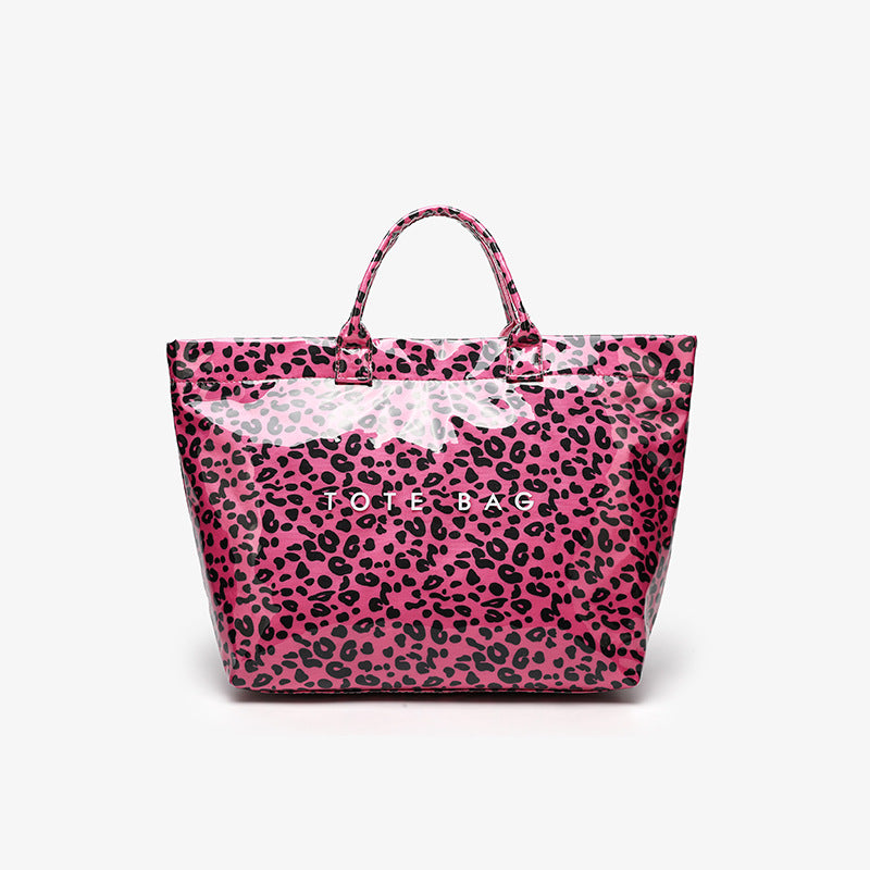 Modern Glossy Kraft Effect Tote Chic Commuter Carryall product view 41