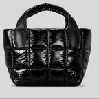 Luxe Quilted Puffer Mini Tote Versatile Urban Crossbody additional product view