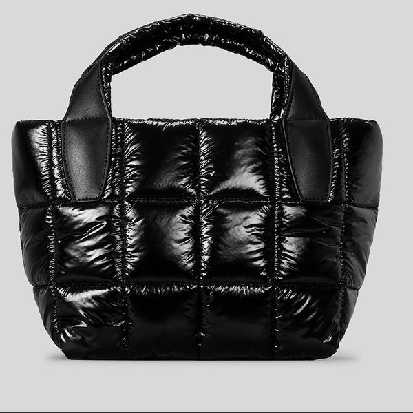 Luxe Quilted Puffer Mini Tote Versatile Urban Crossbody additional product view
