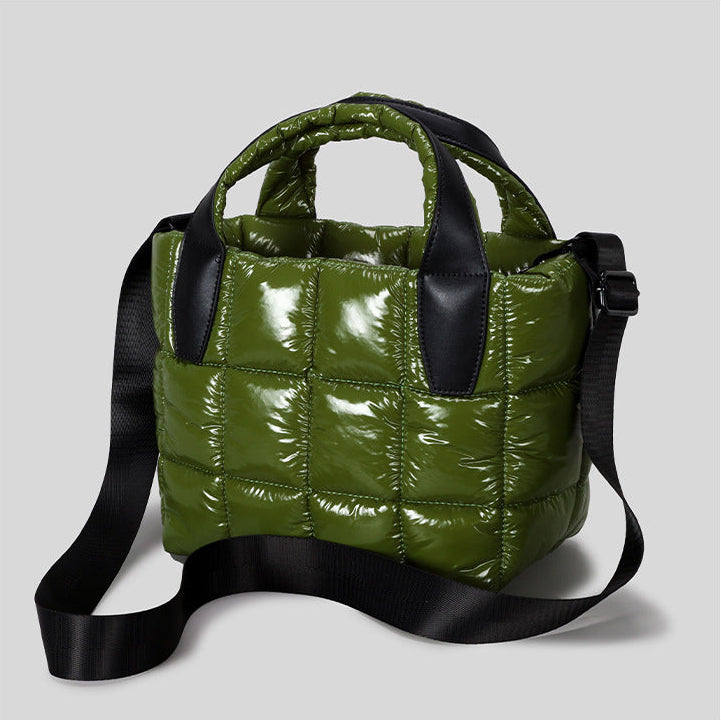 Luxe Quilted Puffer Mini Tote Versatile Urban Crossbody product view 9