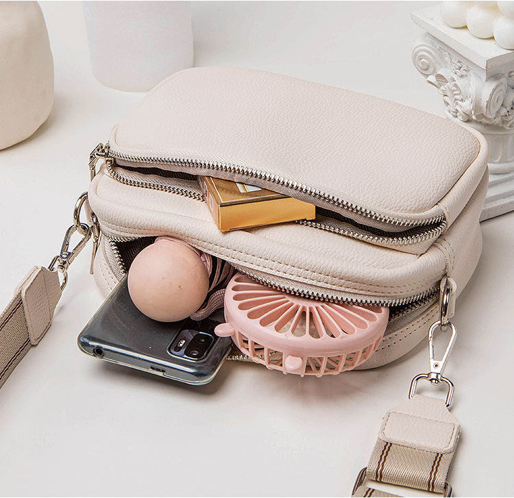 Luna Pebbled Leather Camera Crossbody Bag for Modern Commute product view 8
