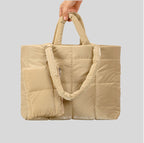 Luxe Padded Quilted Tote High Shine Work & Travel Bag product view 10