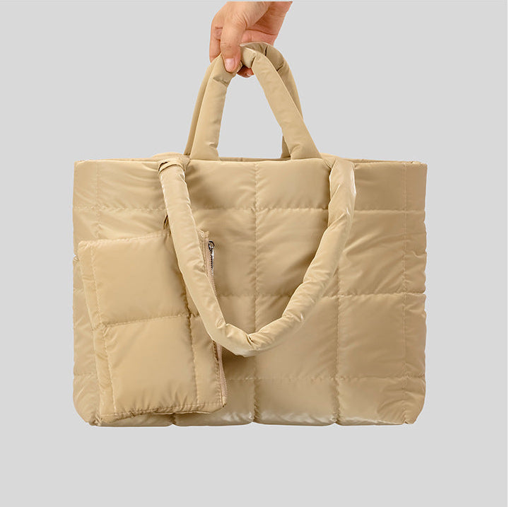 Luxe Padded Quilted Tote High Shine Work & Travel Bag product view 10