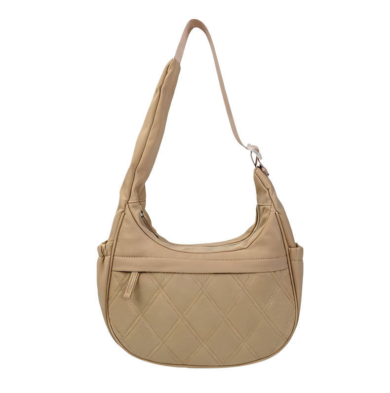 Aria Quilted Hobo Bag Versatile Commuter Shoulder Bag product view 13