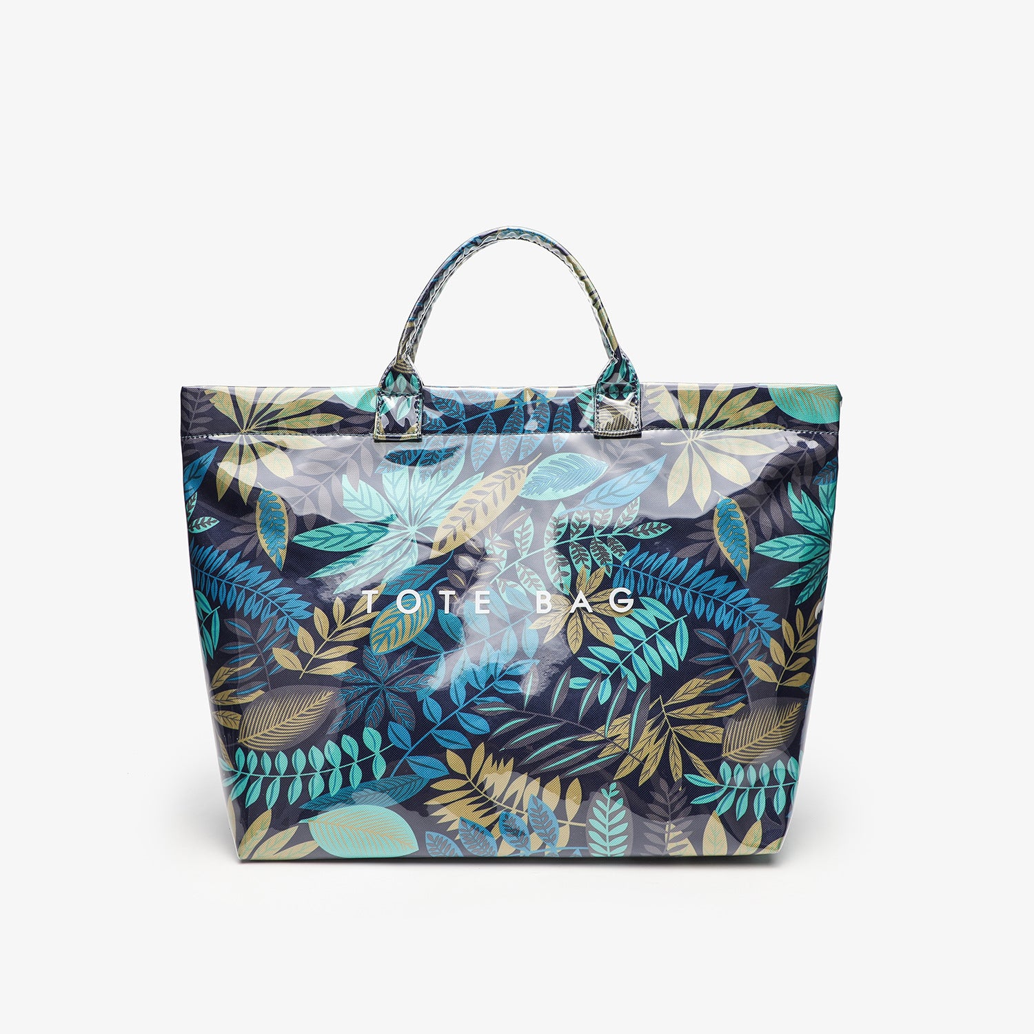 Modern Glossy Kraft Effect Tote Chic Commuter Carryall product view 8