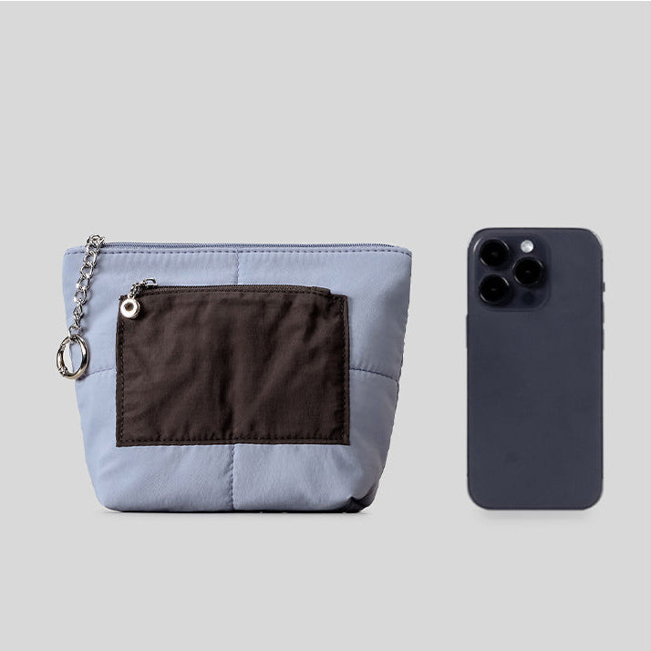 Serene Quilted Nylon Pouch Clutch for Urban Essentials product view 17