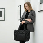 Aria Quilted Commuter Tote Chic Travel Bag for Women main product image