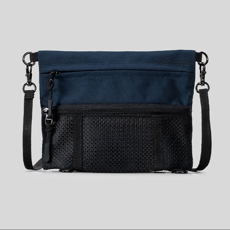 Aura Utility Sacoche Teal Minimalist Commuter Crossbody Bag close-up product view