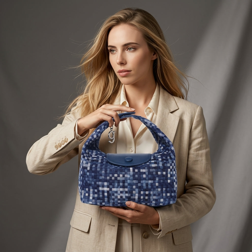 Aura Woven Hobo Bag Chic Commuter Handbag main product image
