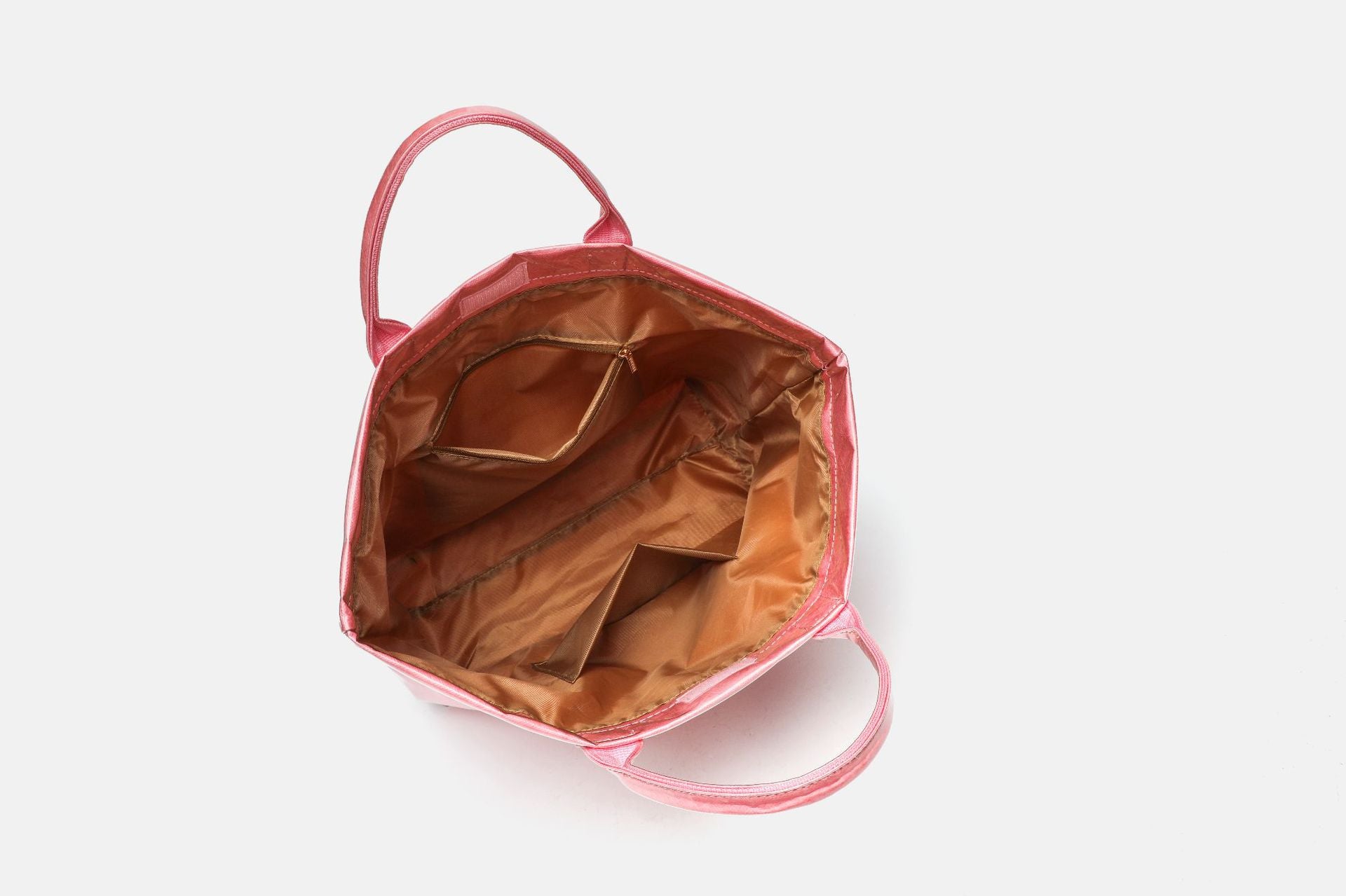 Modern Glossy Kraft Effect Tote Chic Commuter Carryall product view 45