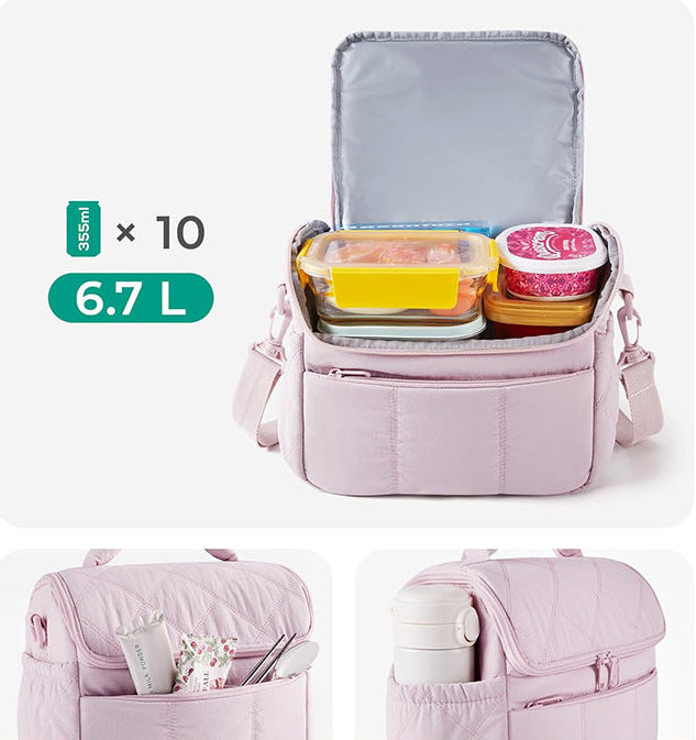 Luxe Quilted Crossbody Lunch Bag Chic Commuter Essential product view 11